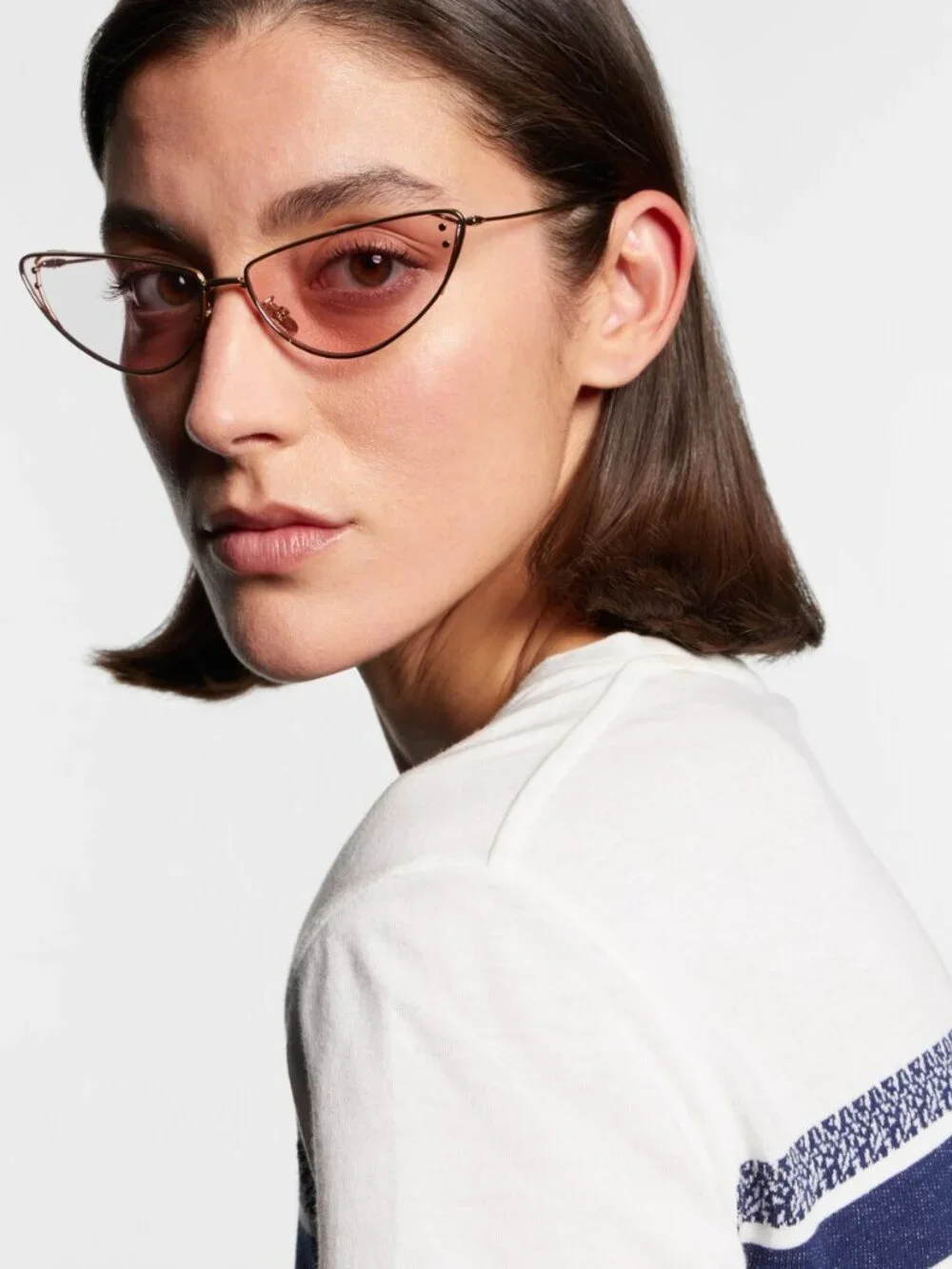 Dior MISSDIOR B1U B0L0 Cat Eye Sunglasses – Gold / Purple